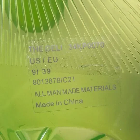 Katy Perry The Geli Flat Sandal Avocado Women's Size 9 Green Jellies - Picture 7 of 7